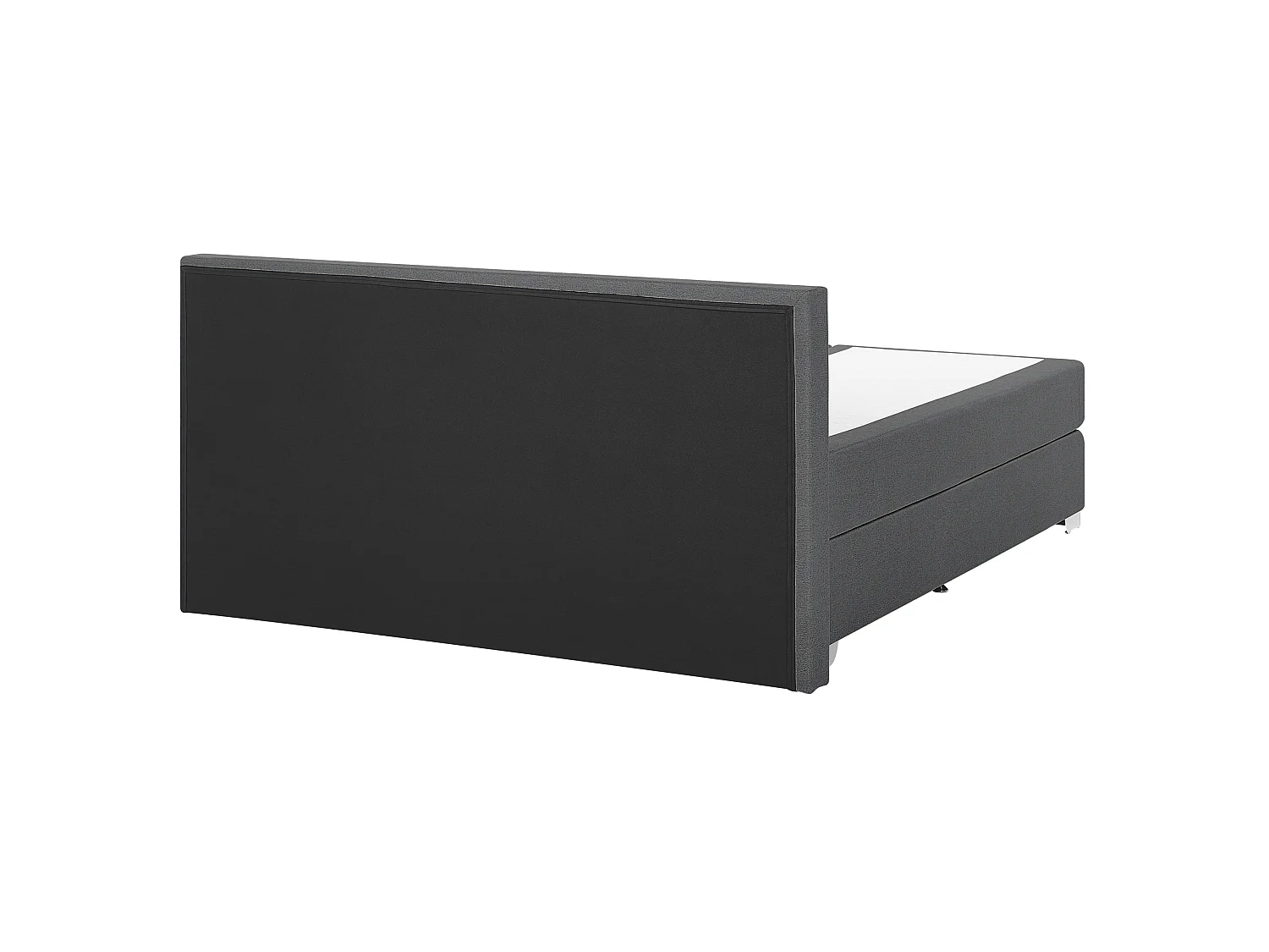 Boxspring Stof PRESIDENT 160 x 200 cm Donkergrijs