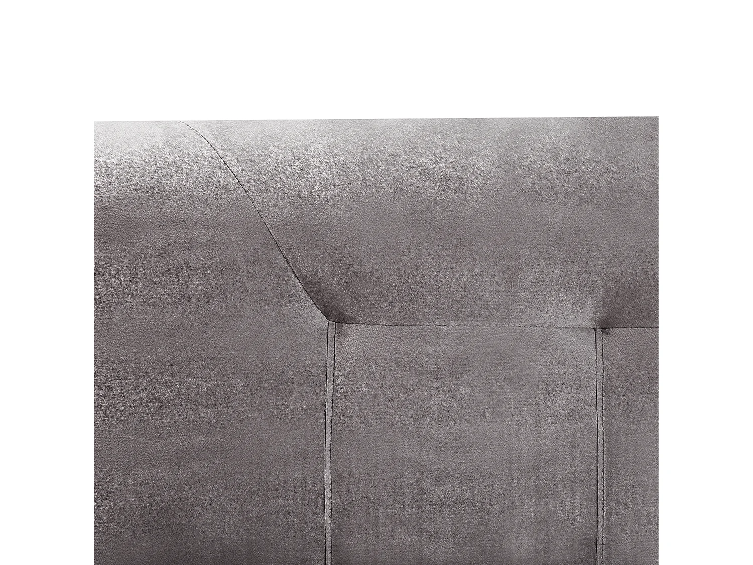 Lit Boxspring Velours MARQUISE 180 x 200 cm Gris