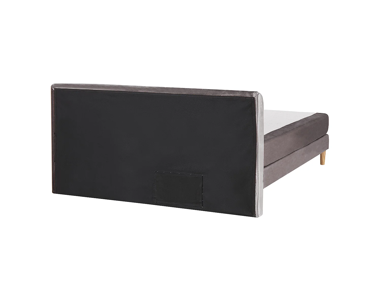 Boxspring Fluweel MARQUISE 180 x 200 cm Grijs