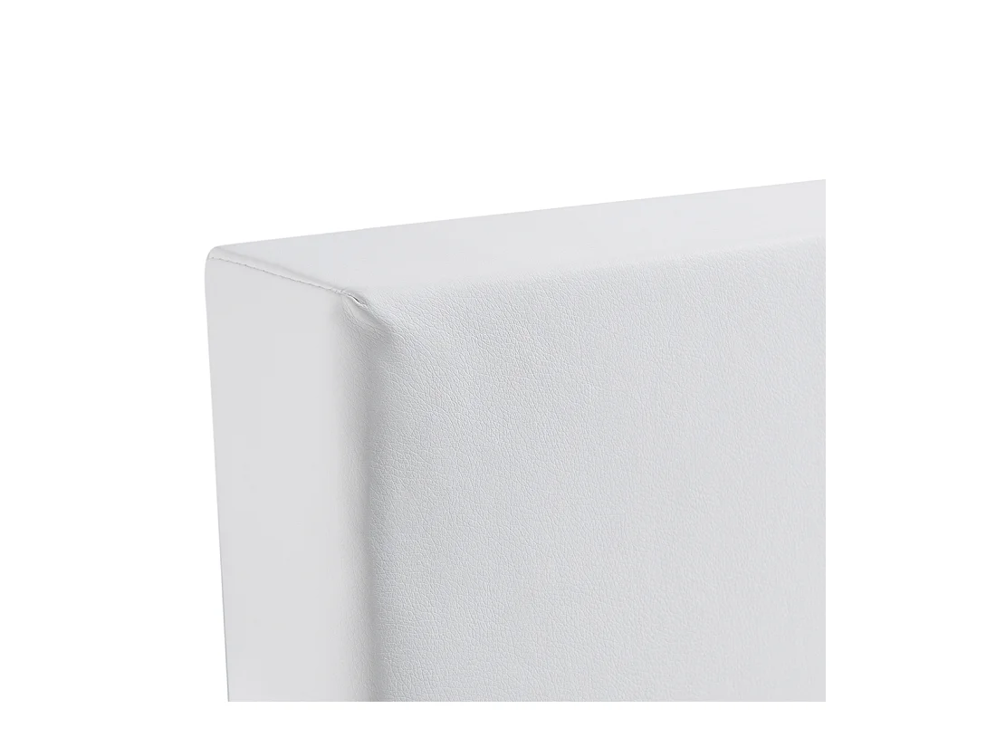 Lit Boxspring Cuir PU PRESIDENT 180 x 200 cm Blanc