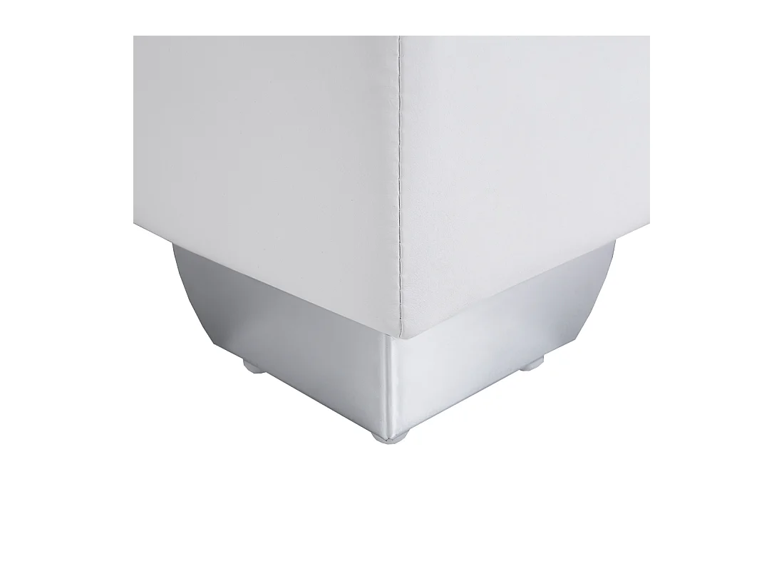 Lit Boxspring Cuir PU PRESIDENT 180 x 200 cm Blanc