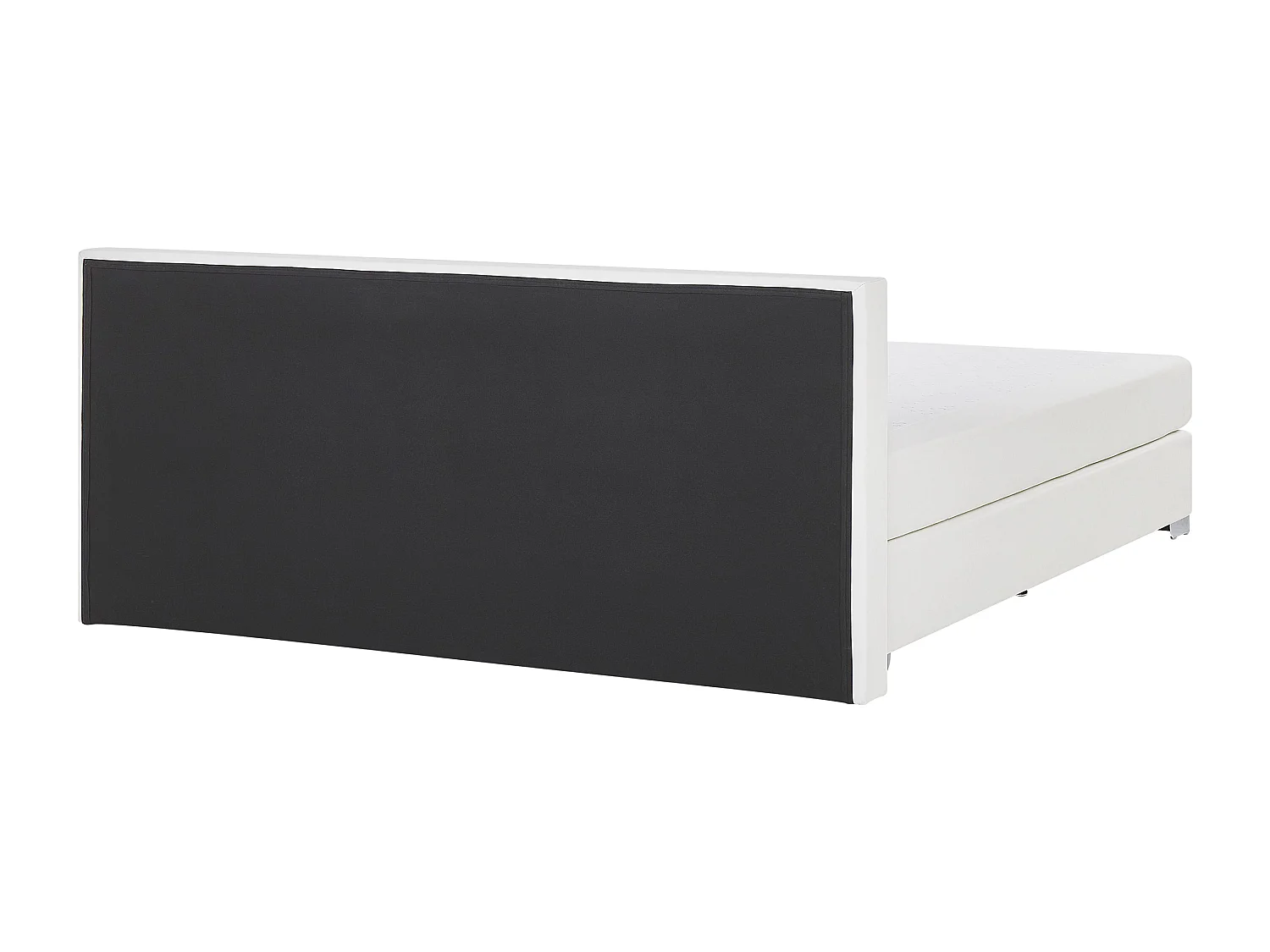 Lit Boxspring Cuir PU PRESIDENT 180 x 200 cm Blanc