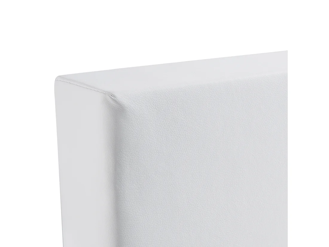Lit Boxspring Cuir PU PRESIDENT 180 x 200 cm Blanc