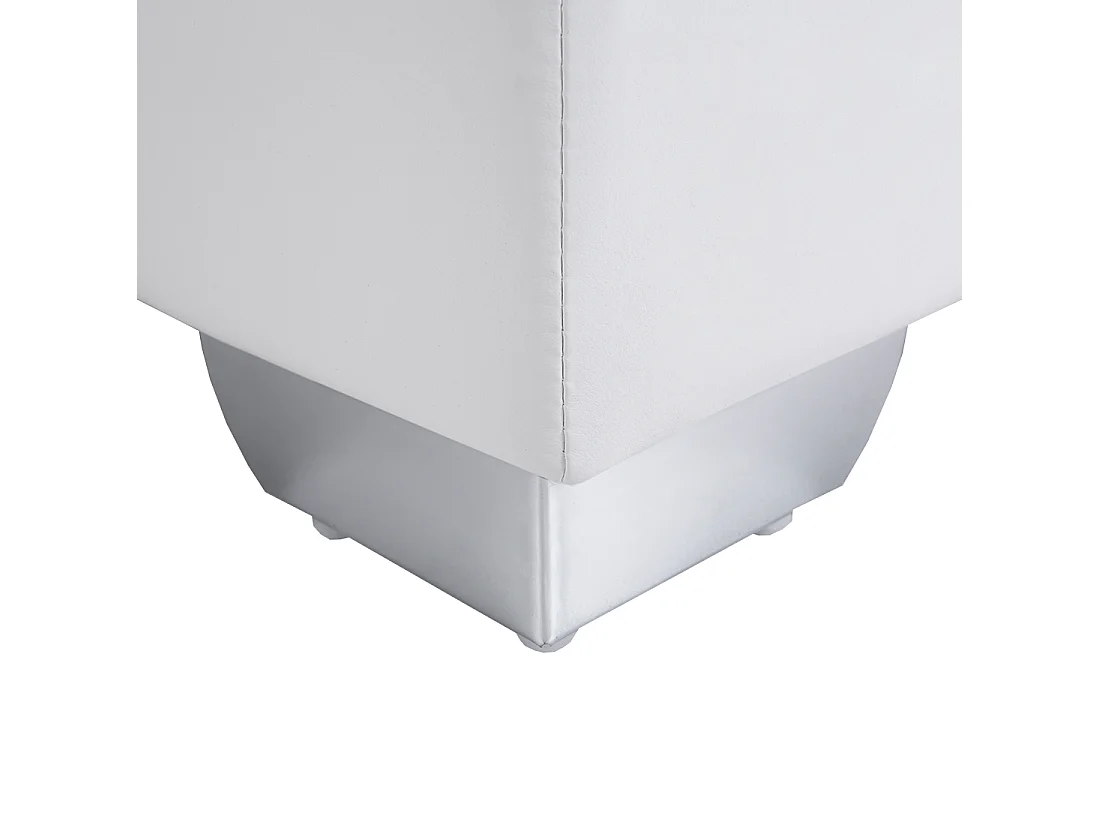 Lit Boxspring Cuir PU PRESIDENT 180 x 200 cm Blanc