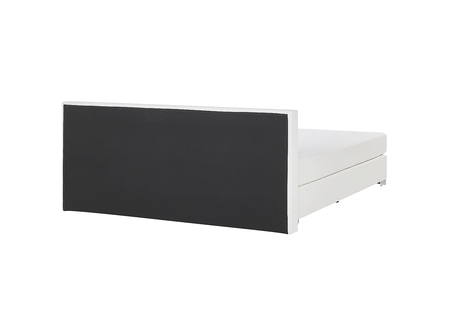 Boxspringbett Kunstleder PRESIDENT 180 x 200 cm Weiss