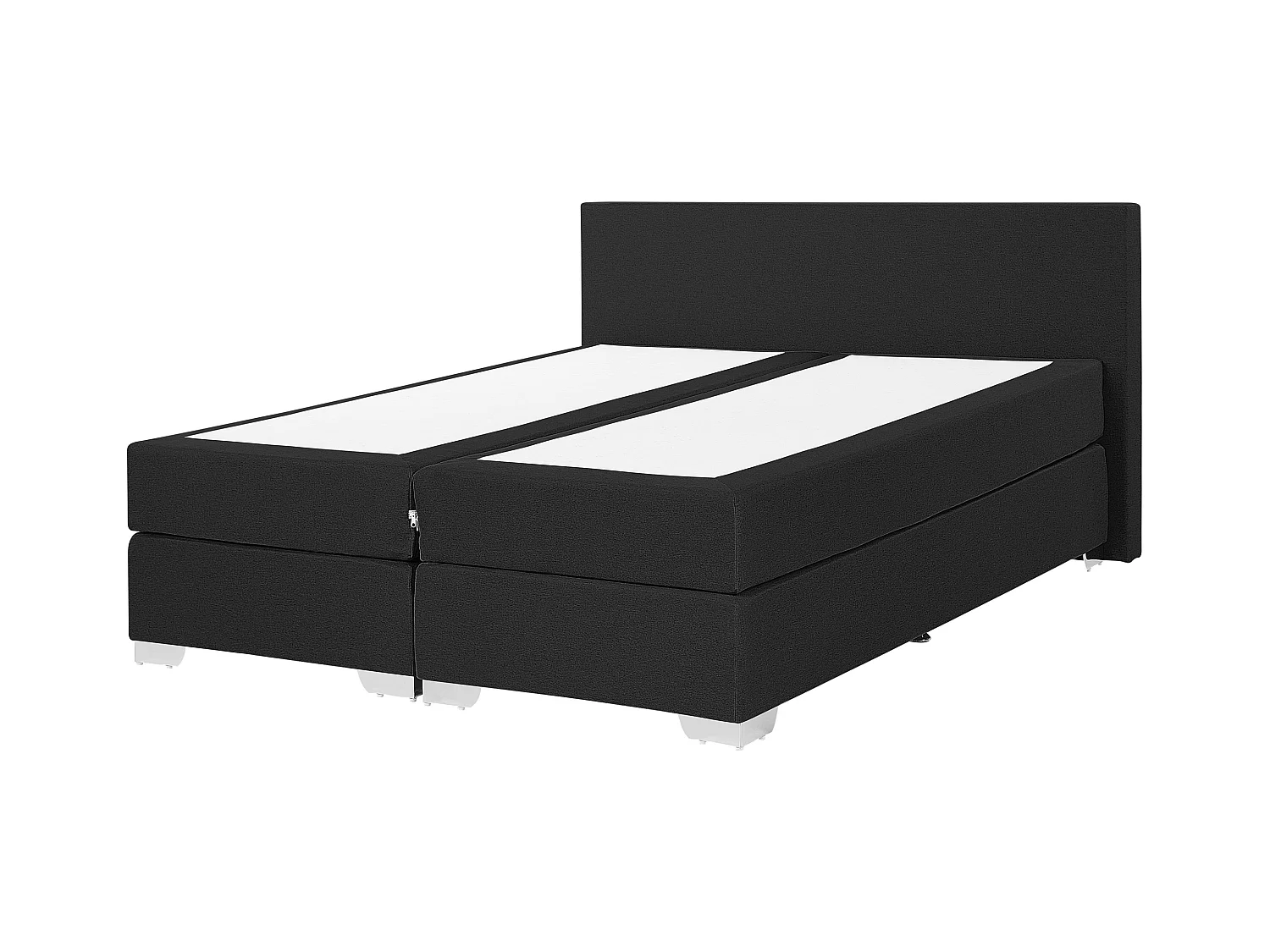 Cama continental Tela PRESIDENT 160 x 200 cm Negro