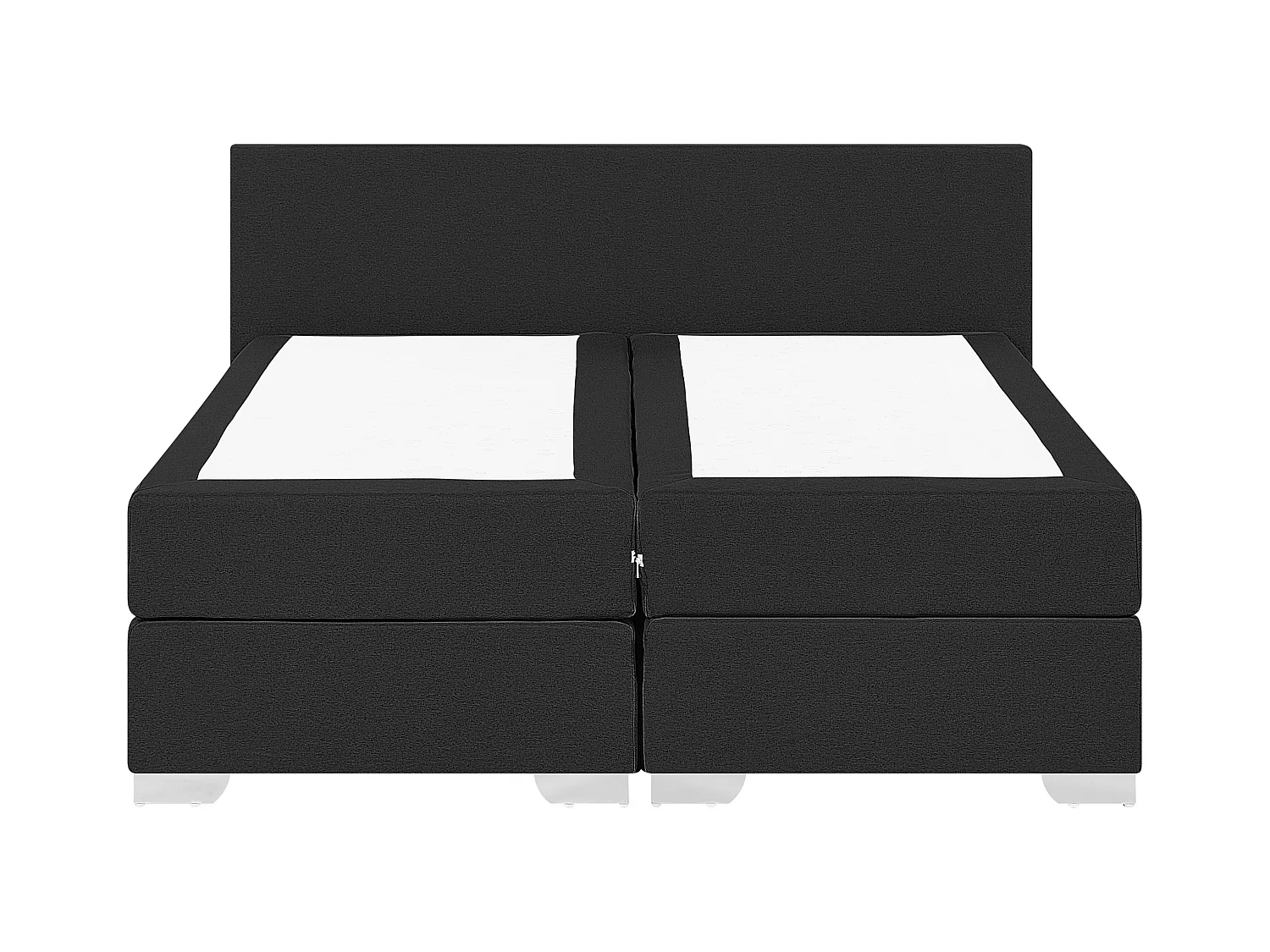 Cama continental Tela PRESIDENT 160 x 200 cm Negro