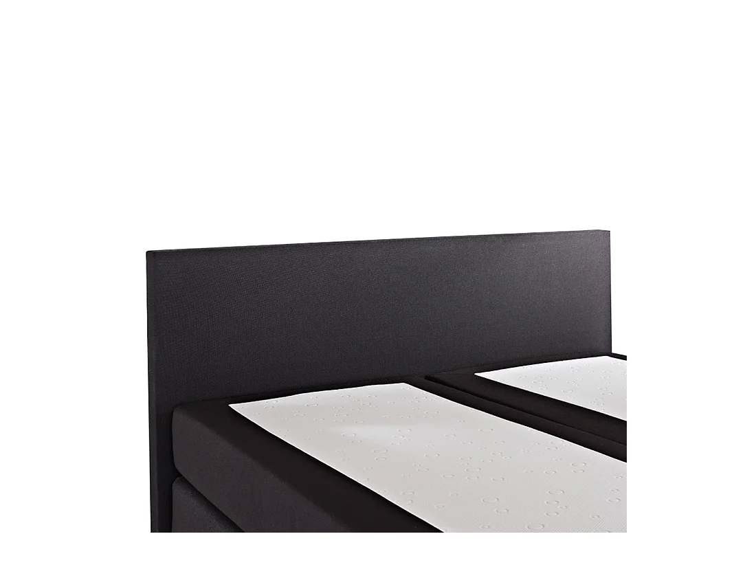 Letto Continentale Tessuto PRESIDENT 160 x 200 cm Nero