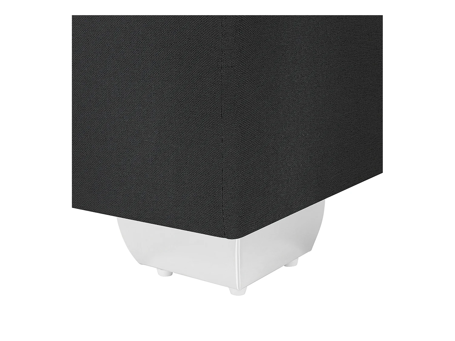 Letto Continentale Tessuto PRESIDENT 160 x 200 cm Nero