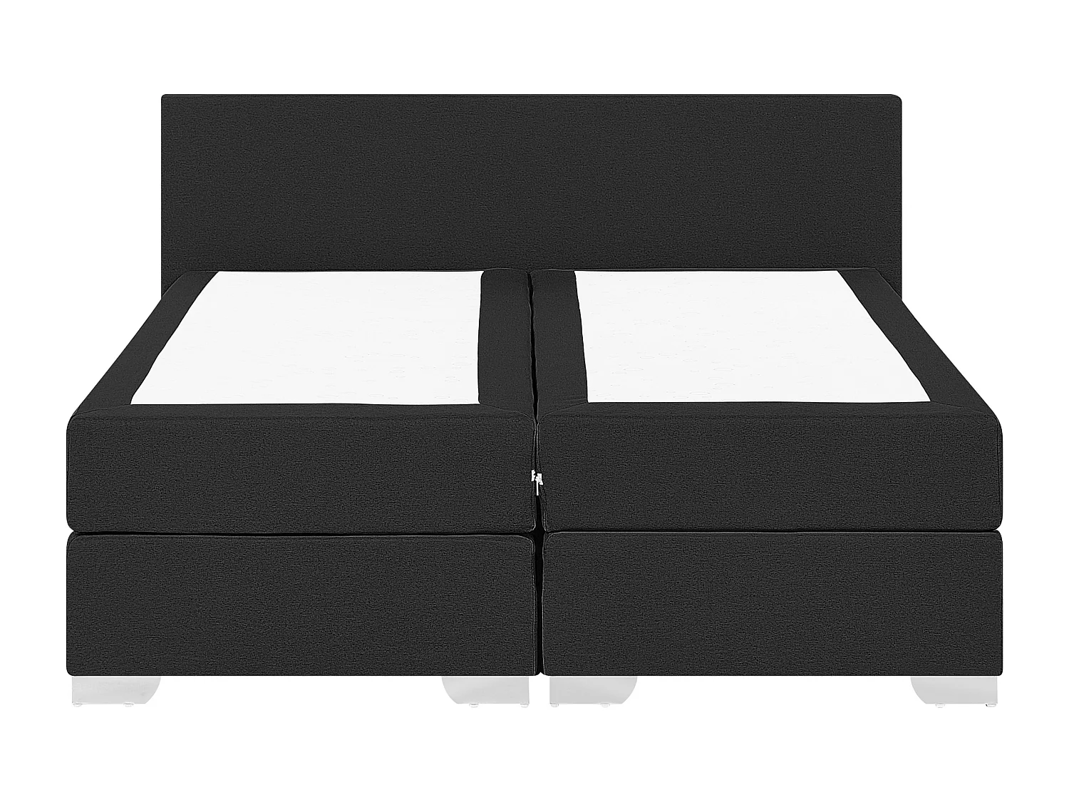 Lit Boxspring Tissu PRESIDENT 160 x 200 cm Noir
