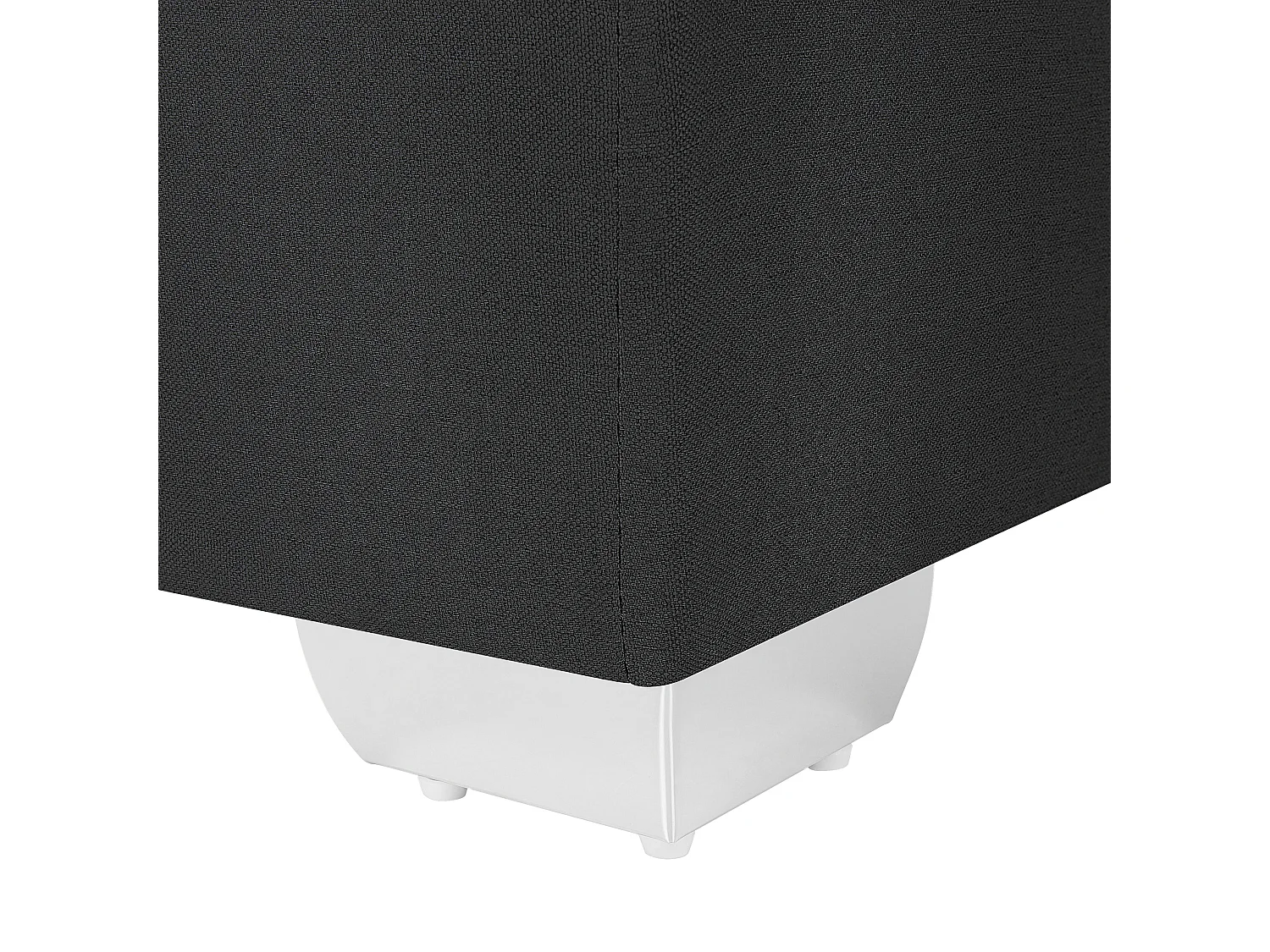 Lit Boxspring Tissu PRESIDENT 160 x 200 cm Noir