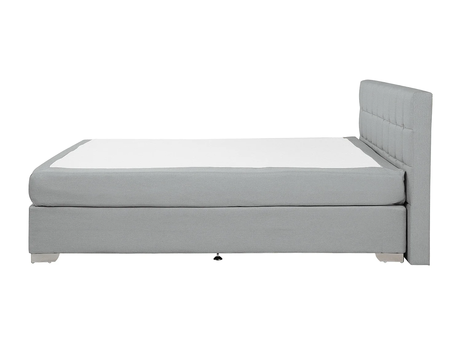 Lit Boxspring Tissu ADMIRAL 140 x 200 cm Gris clair