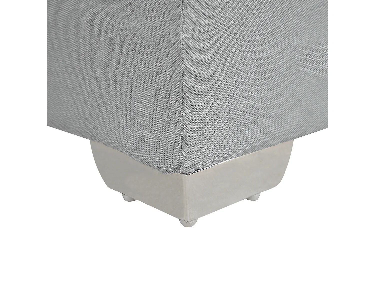 Lit Boxspring Tissu ADMIRAL 140 x 200 cm Gris clair