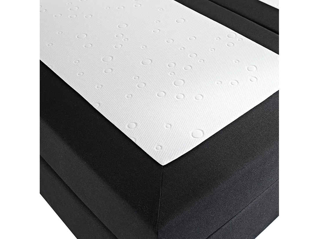 Letto Continentale Tessuto PRESIDENT 180 x 200 cm Nero