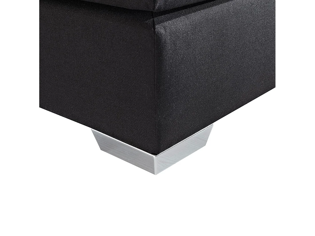 Letto Continentale Tessuto PRESIDENT 180 x 200 cm Nero