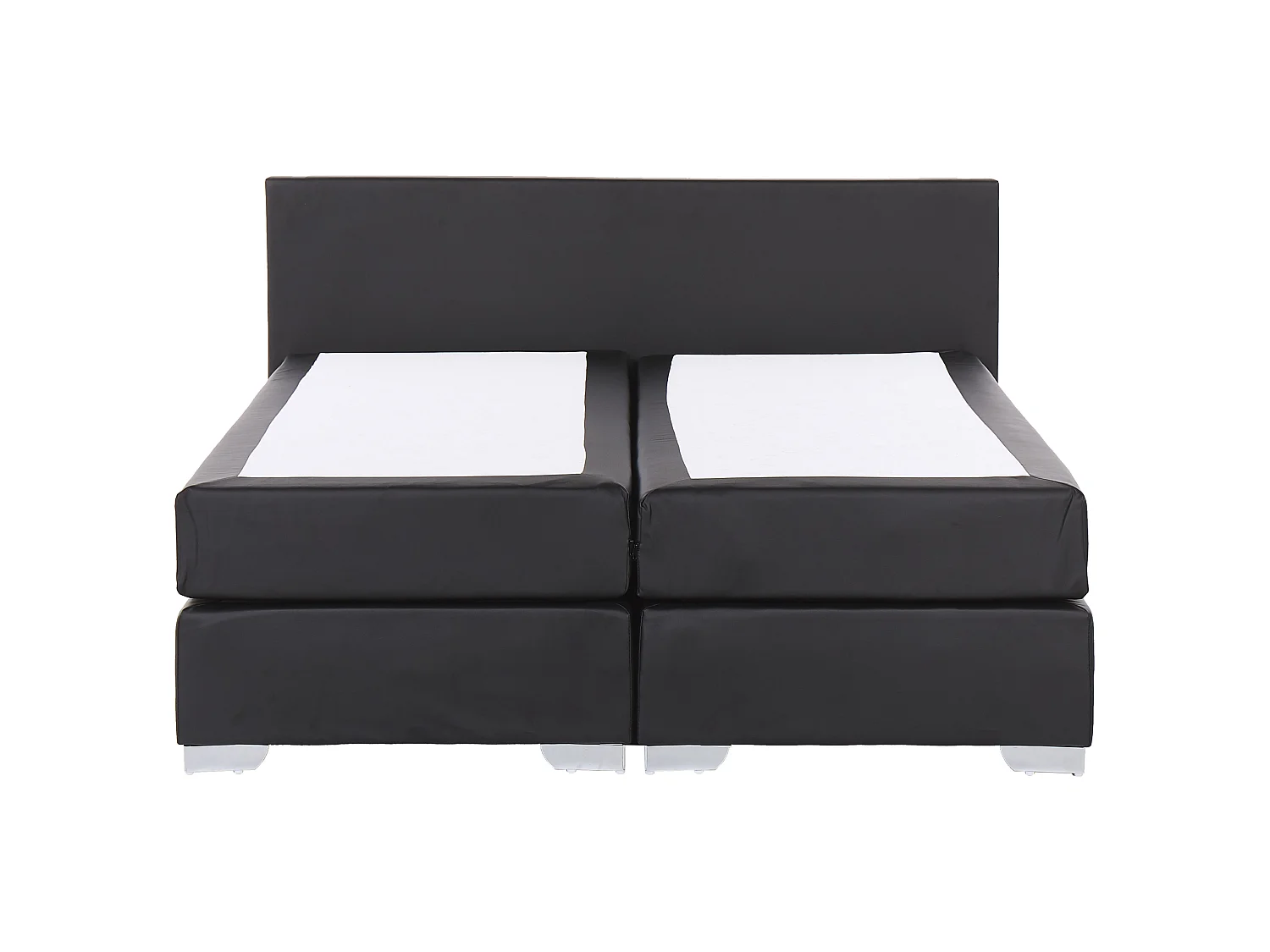 Lit Boxspring Tissu PRESIDENT 180 x 200 cm Noir