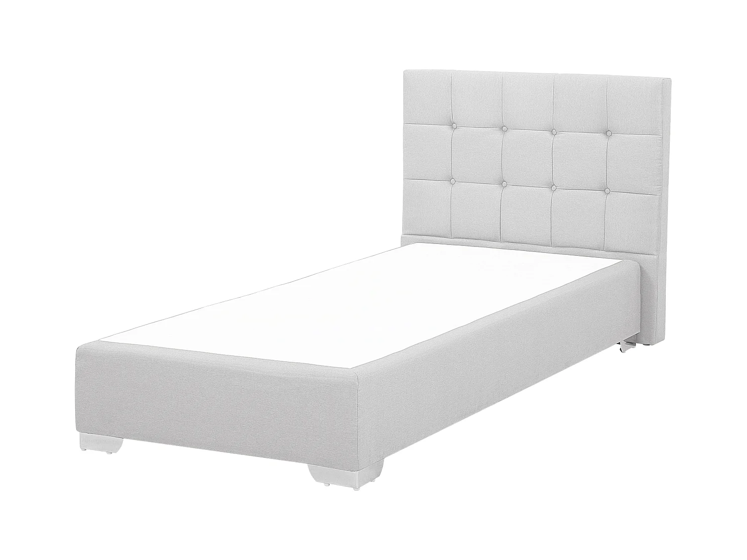 Łóżko kontynentalne ADMIRAL 90 x 200 cm Jasnoszary