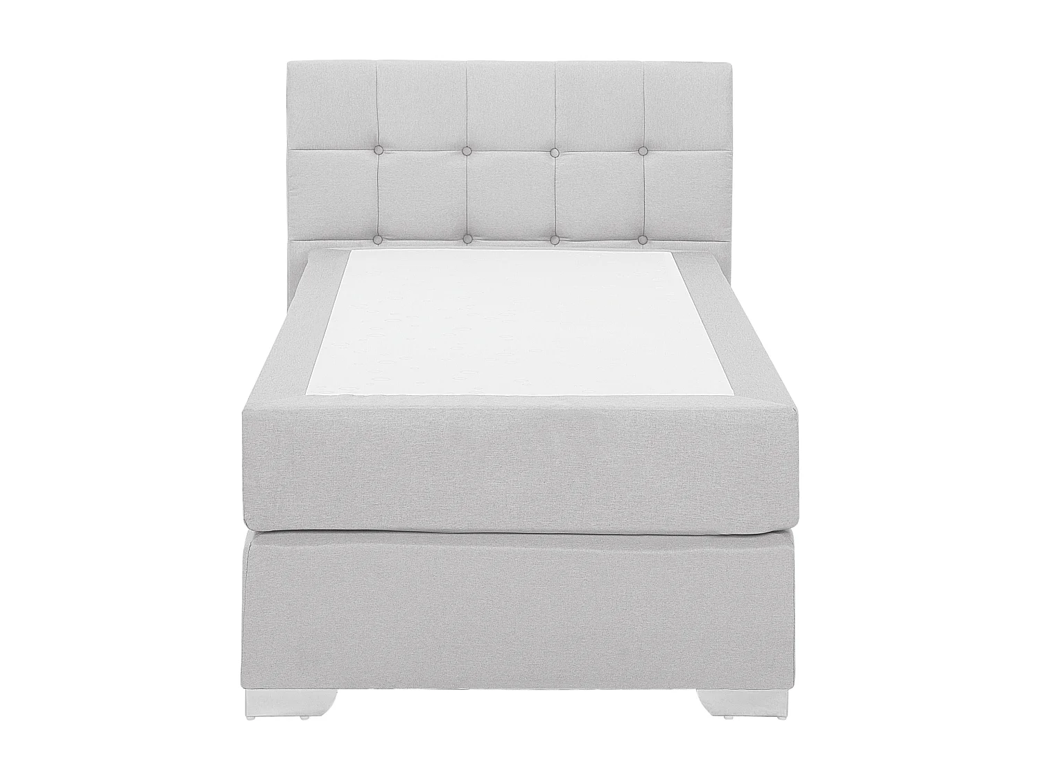 Łóżko kontynentalne ADMIRAL 90 x 200 cm Jasnoszary