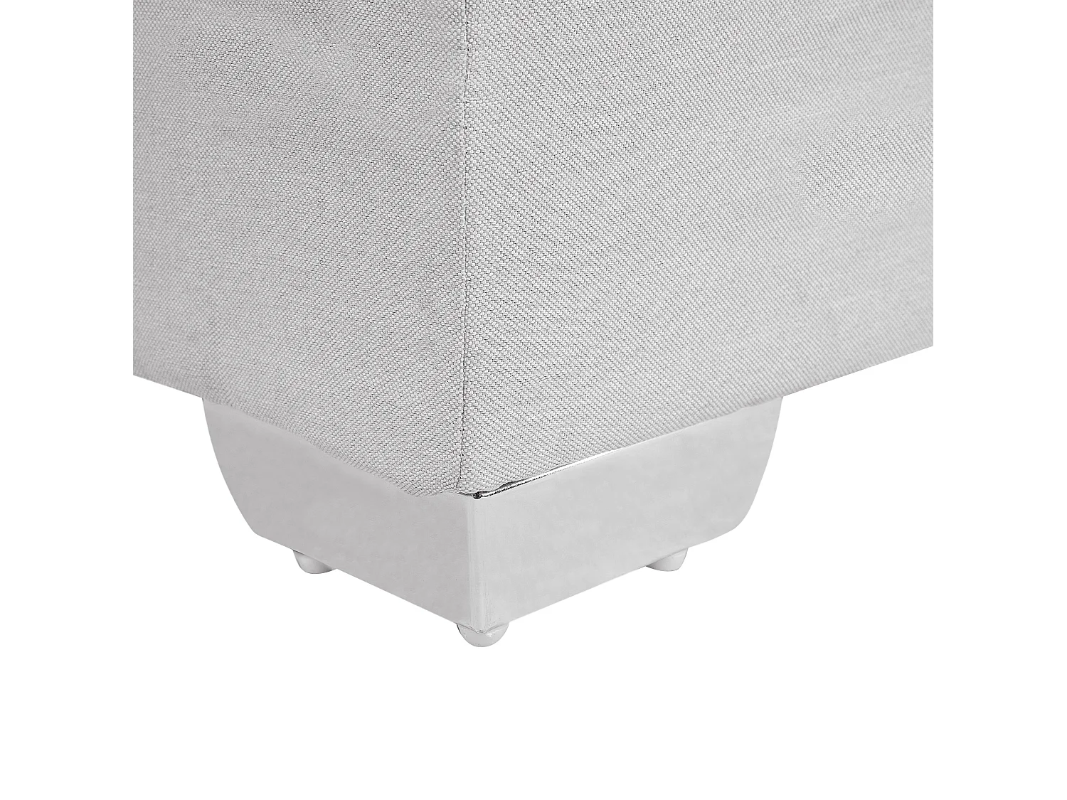 Lit Boxspring Tissu ADMIRAL 90 x 200 cm Gris clair