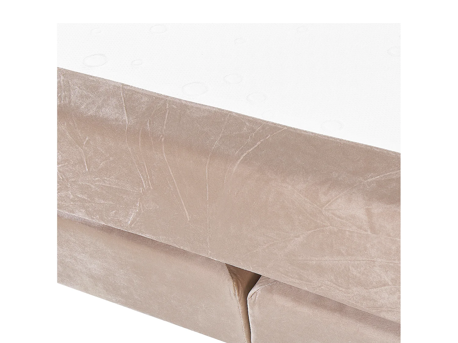 Boxspring Fluweel MARQUISE 160 x 200 cm Beige