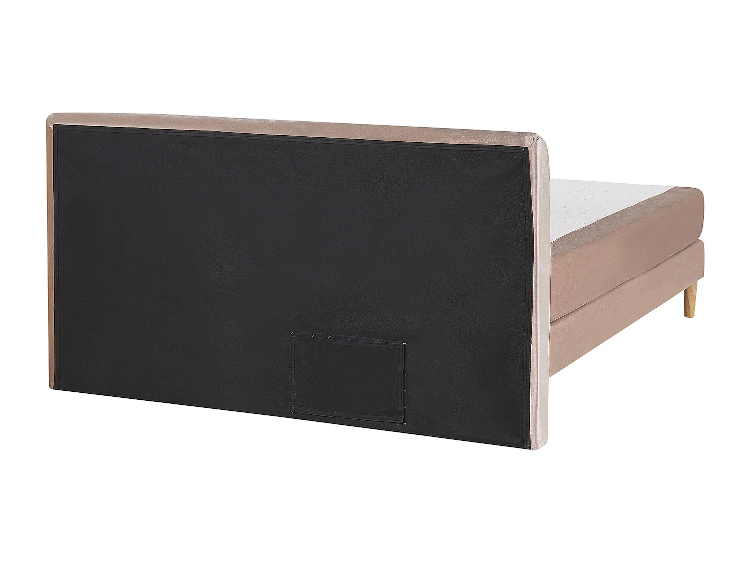 Lit Boxspring Velours MARQUISE 160 x 200 cm Beige