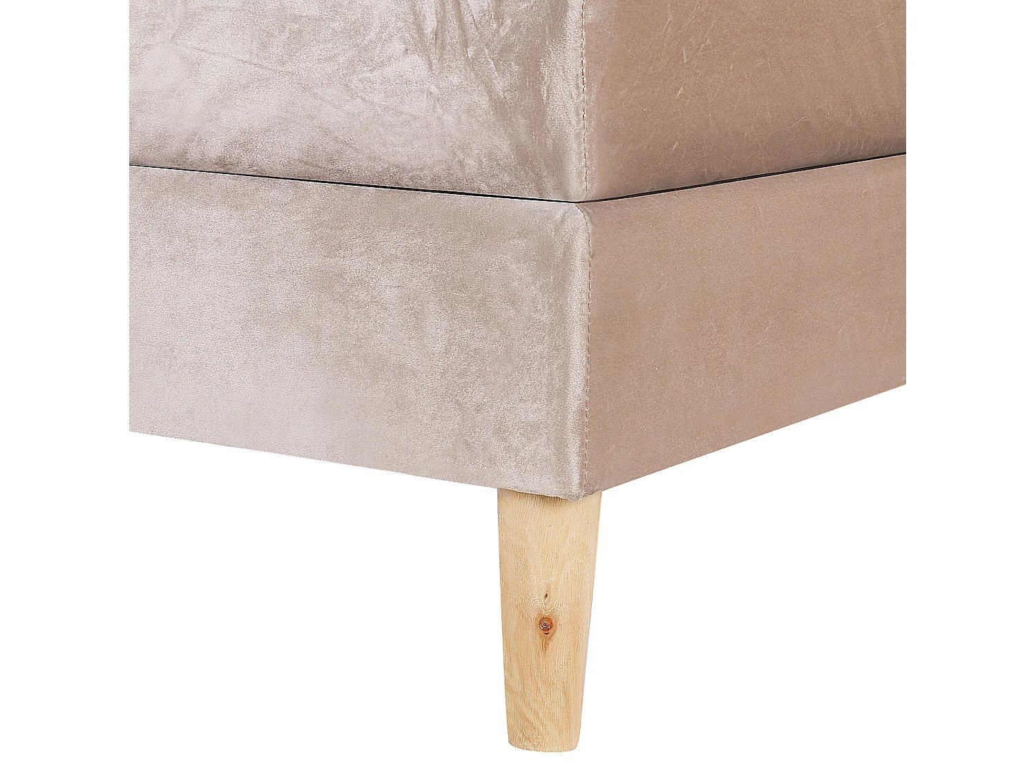 Divan Bed Velvet MARQUISE 160 x 200 cm (EU King Size) Beige