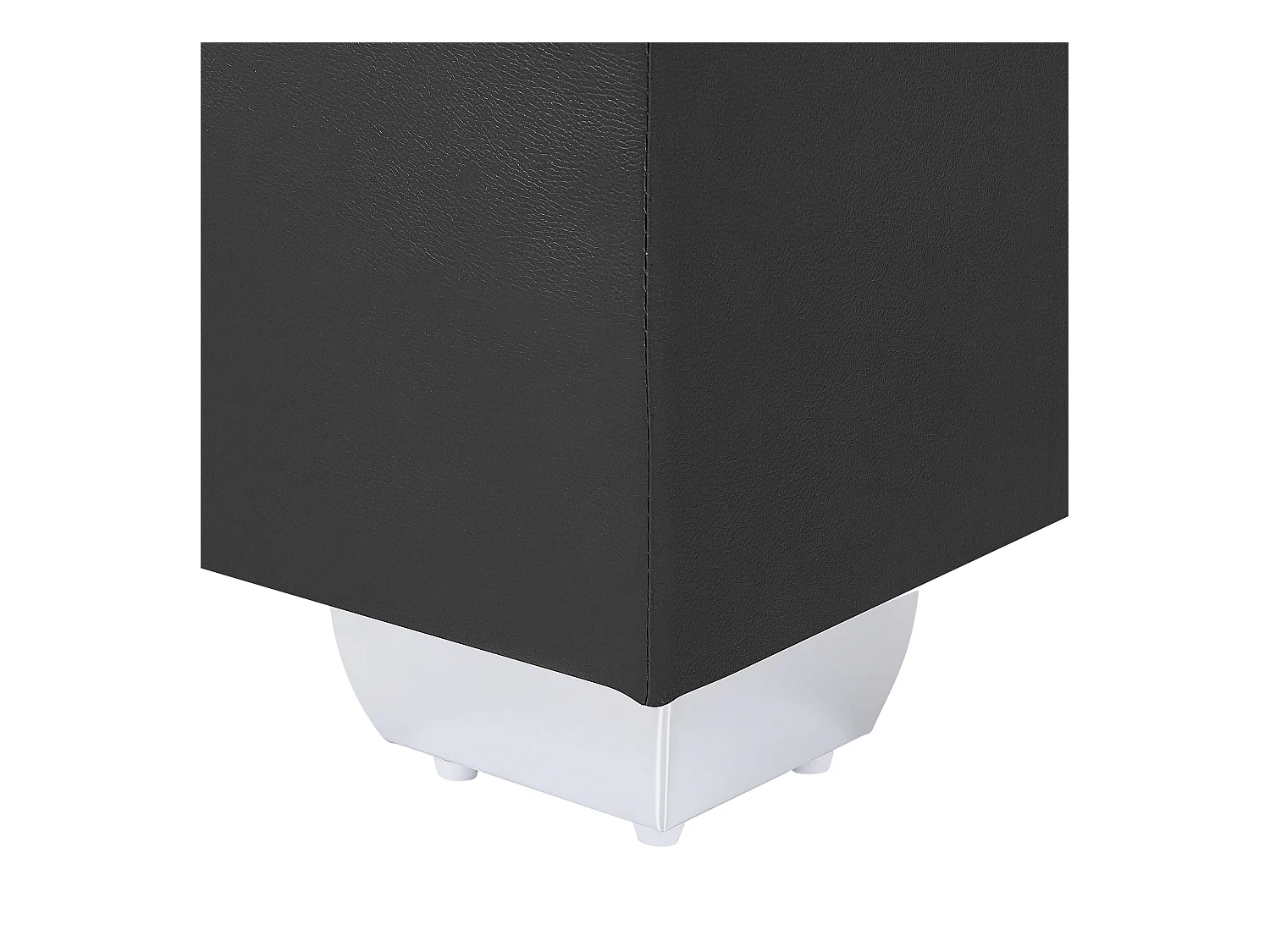 Lit Boxspring Cuir PU PRESIDENT 160 x 200 cm Noir