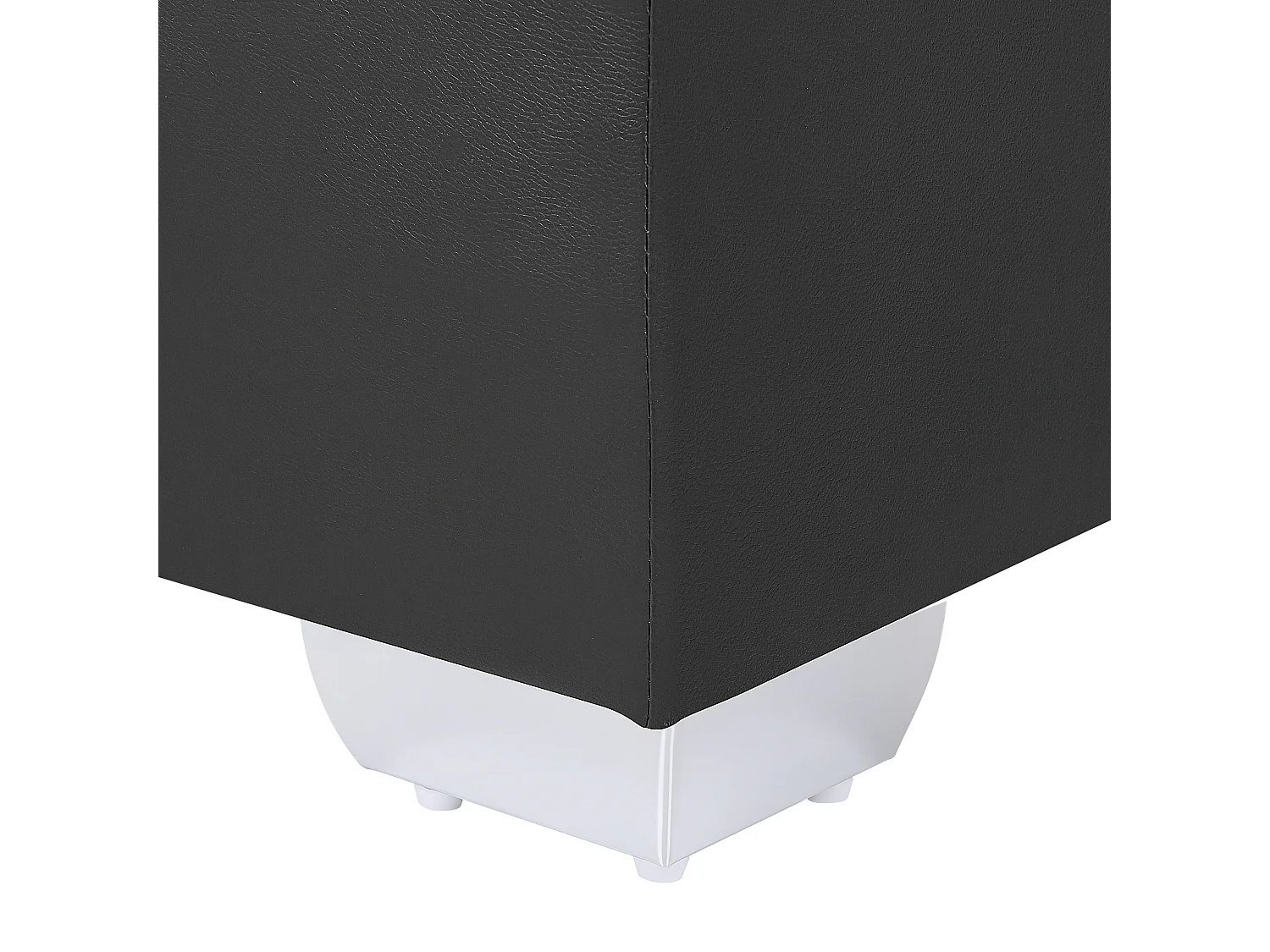 Boxspring Kunstleer PRESIDENT 160 x 200 cm Zwart