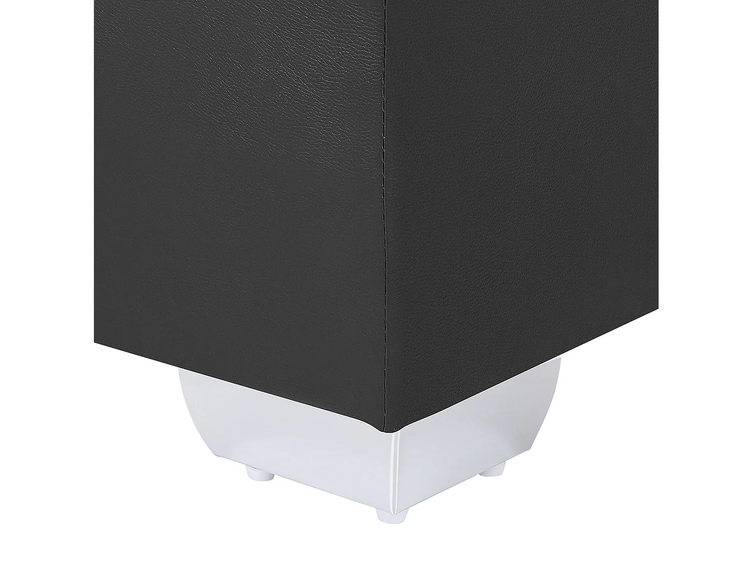 Boxspring Kunstleer PRESIDENT 160 x 200 cm Zwart