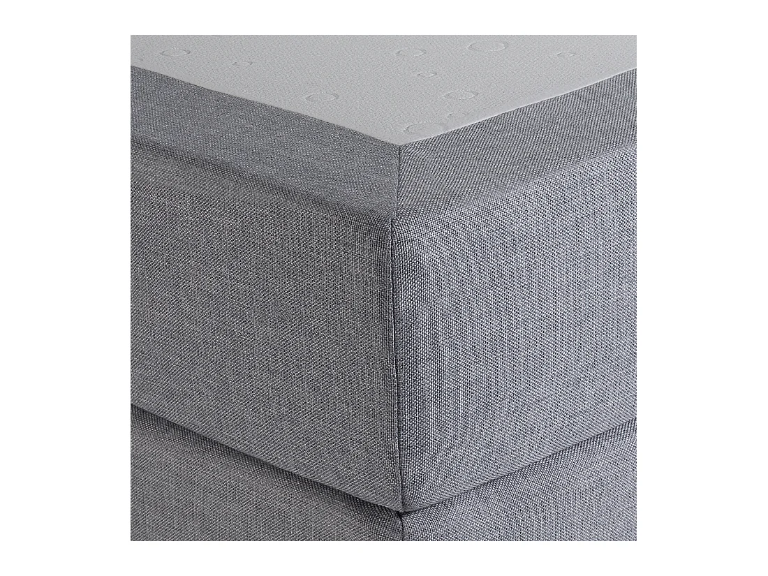 Boxspringbett Polsterbezug hellgrau 180 x 200 cm President