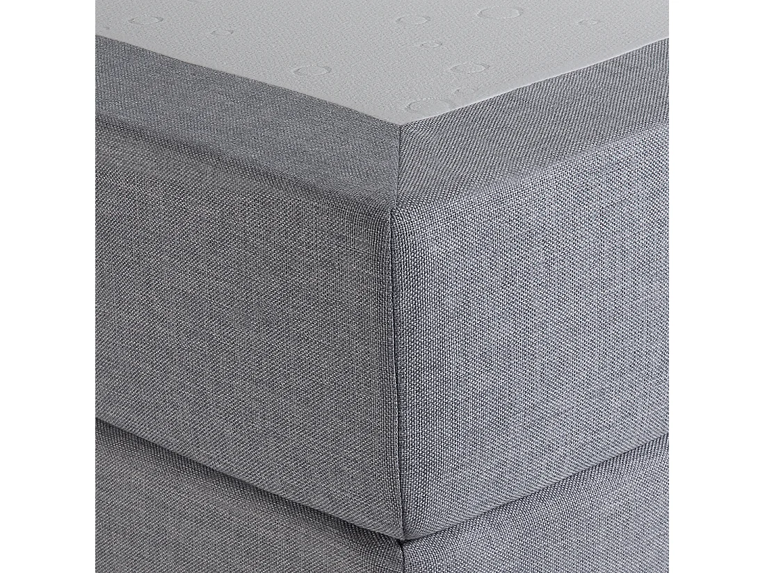 Boxspringbett Polsterbezug hellgrau 180 x 200 cm President