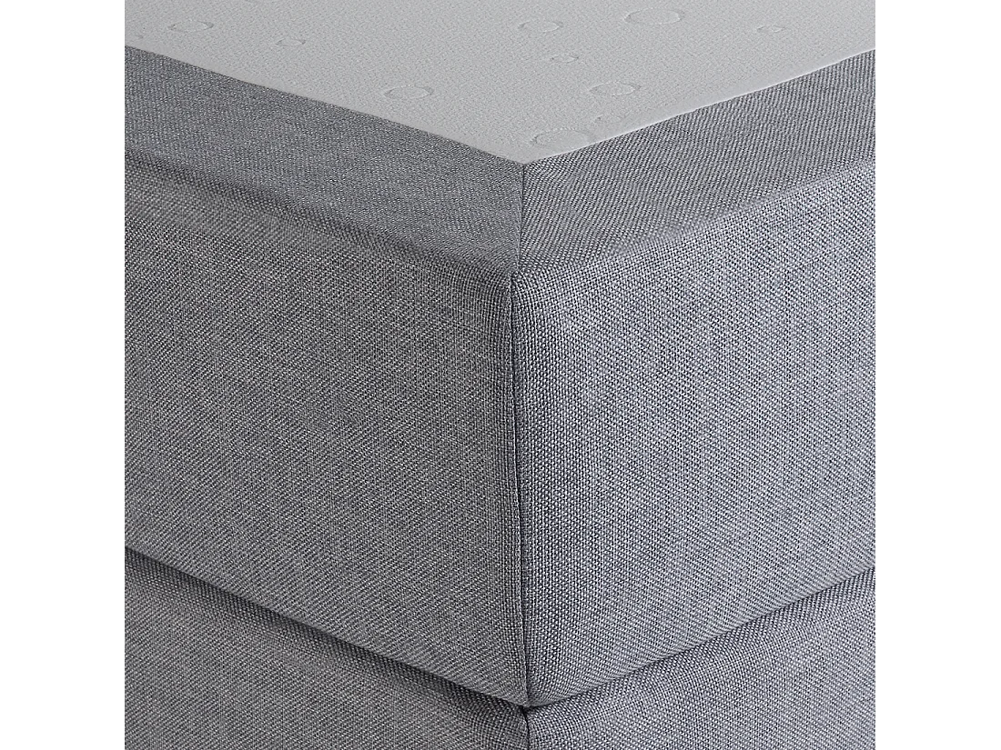 Boxspring Stof PRESIDENT 180 x 200 cm Lichtgrijs