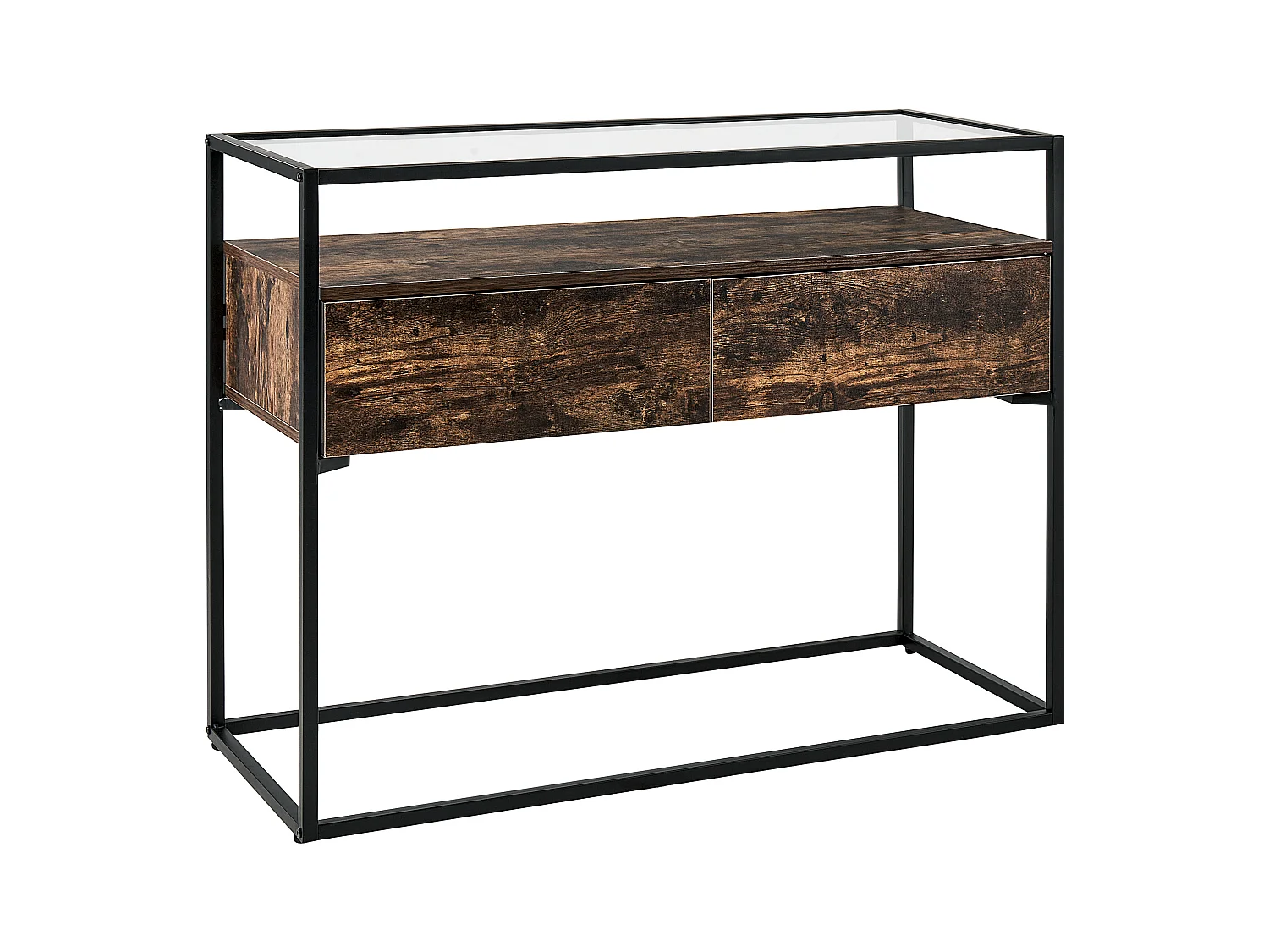 Console MAUK Marron foncé