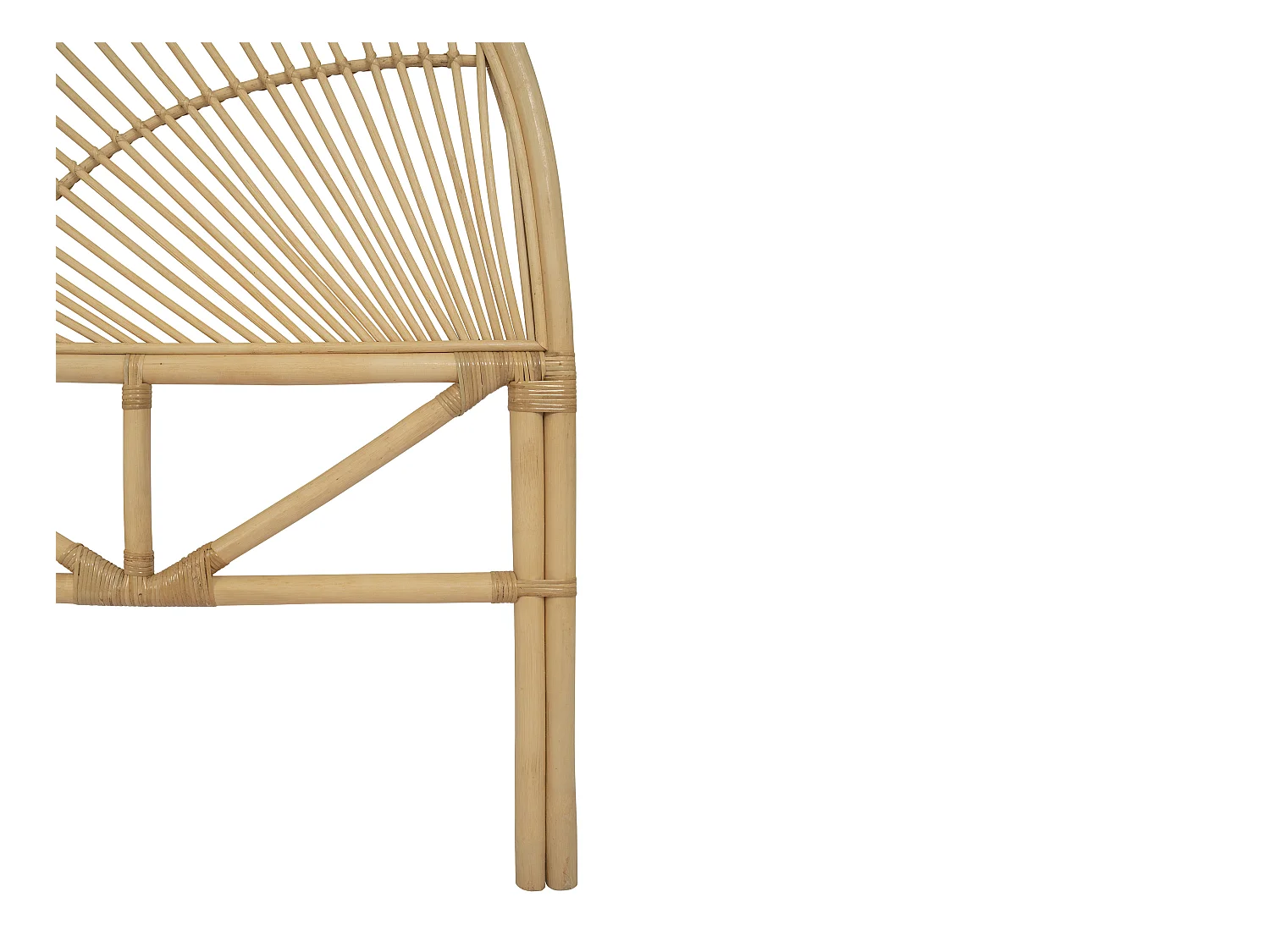 Cabeceira de cama 160 cm rotim natural - EFELA