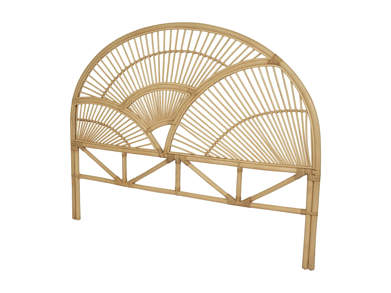 Tête de lit 160 cm - Rotin - Naturel - EFELA