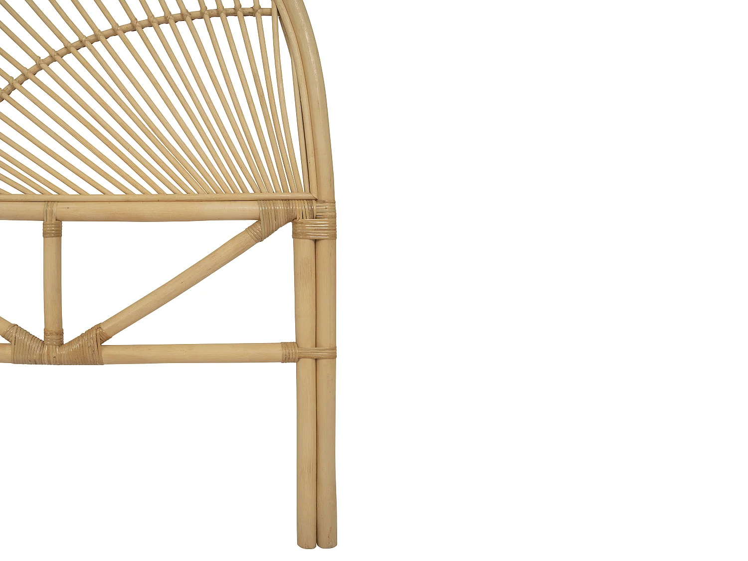 Tête de lit 160 cm - Rotin - Naturel - EFELA