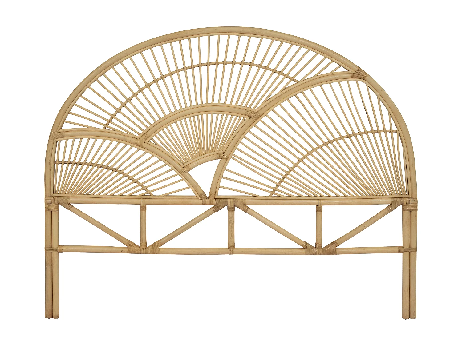 Tête de lit 160 cm - Rotin - Naturel - EFELA