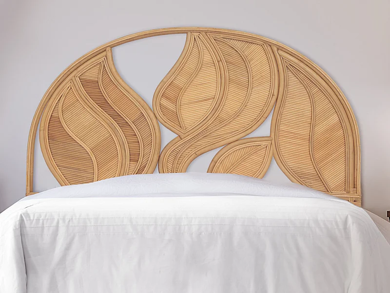 Tête de lit 160 cm - Rotin - Naturel - FLERIO