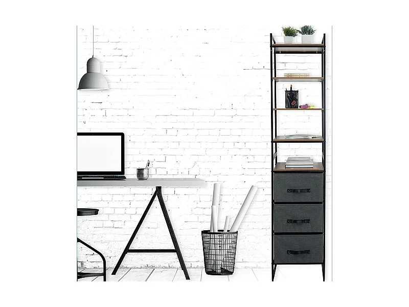 Armoire Dressing Modulable "Nea" 198cm Noir