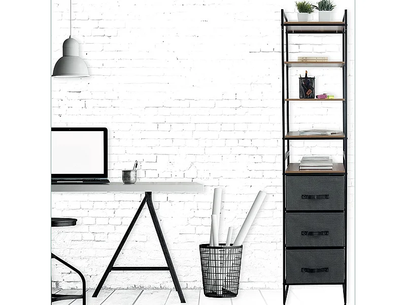 Armoire Dressing Modulable "Nea" 198cm Noir