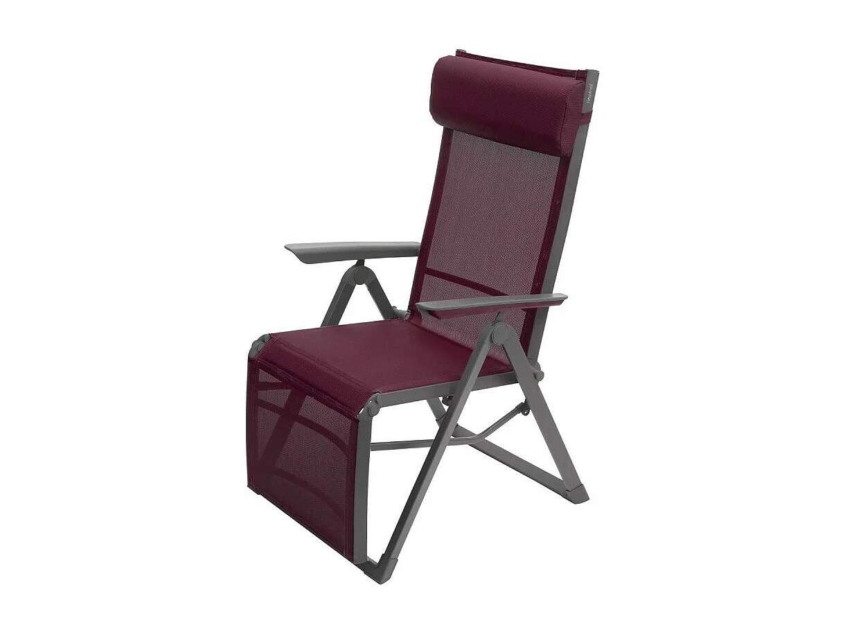 Chaise longue Decima Hespéride bordeaux/graphite