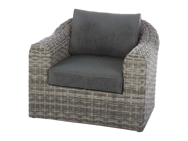 Fauteuil détente Moorea Hespéride terre ombre