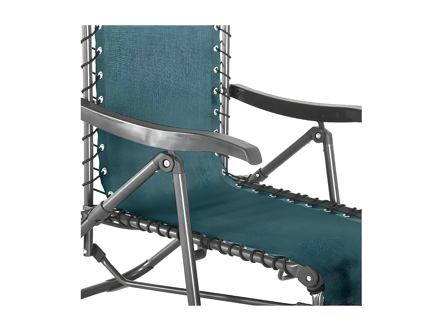 Fauteuil détente d'extérieur Hespéride Silos bleu canard