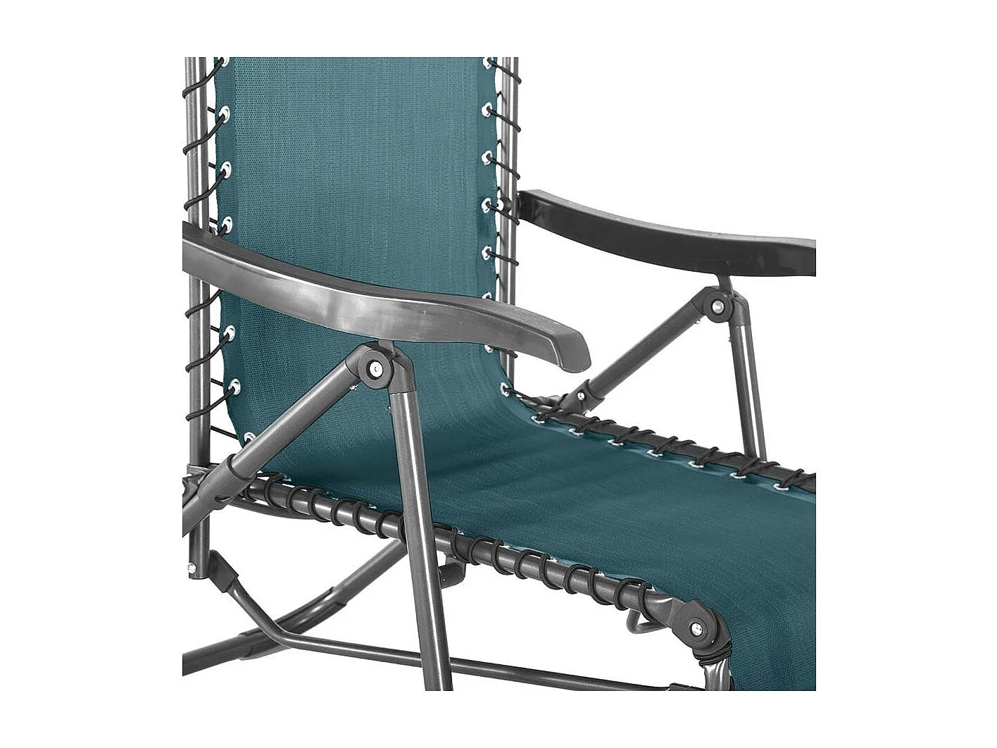 Fauteuil détente d'extérieur Hespéride Silos bleu canard