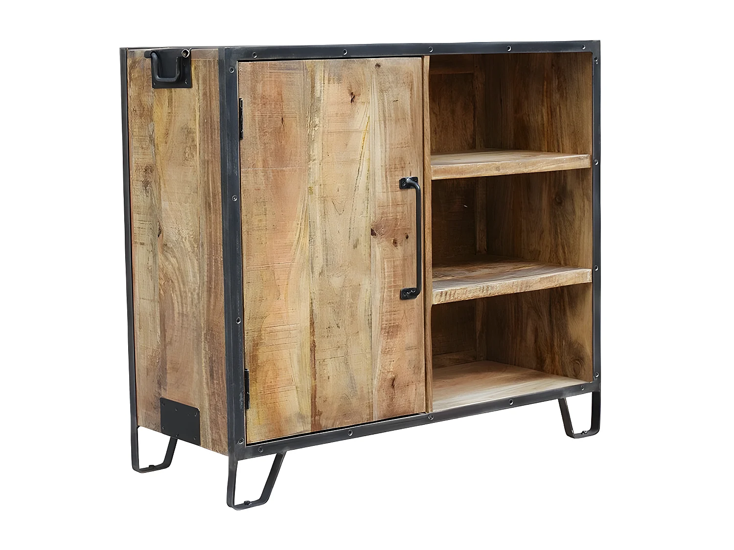 Buffet 1 porte 3 niches manguier