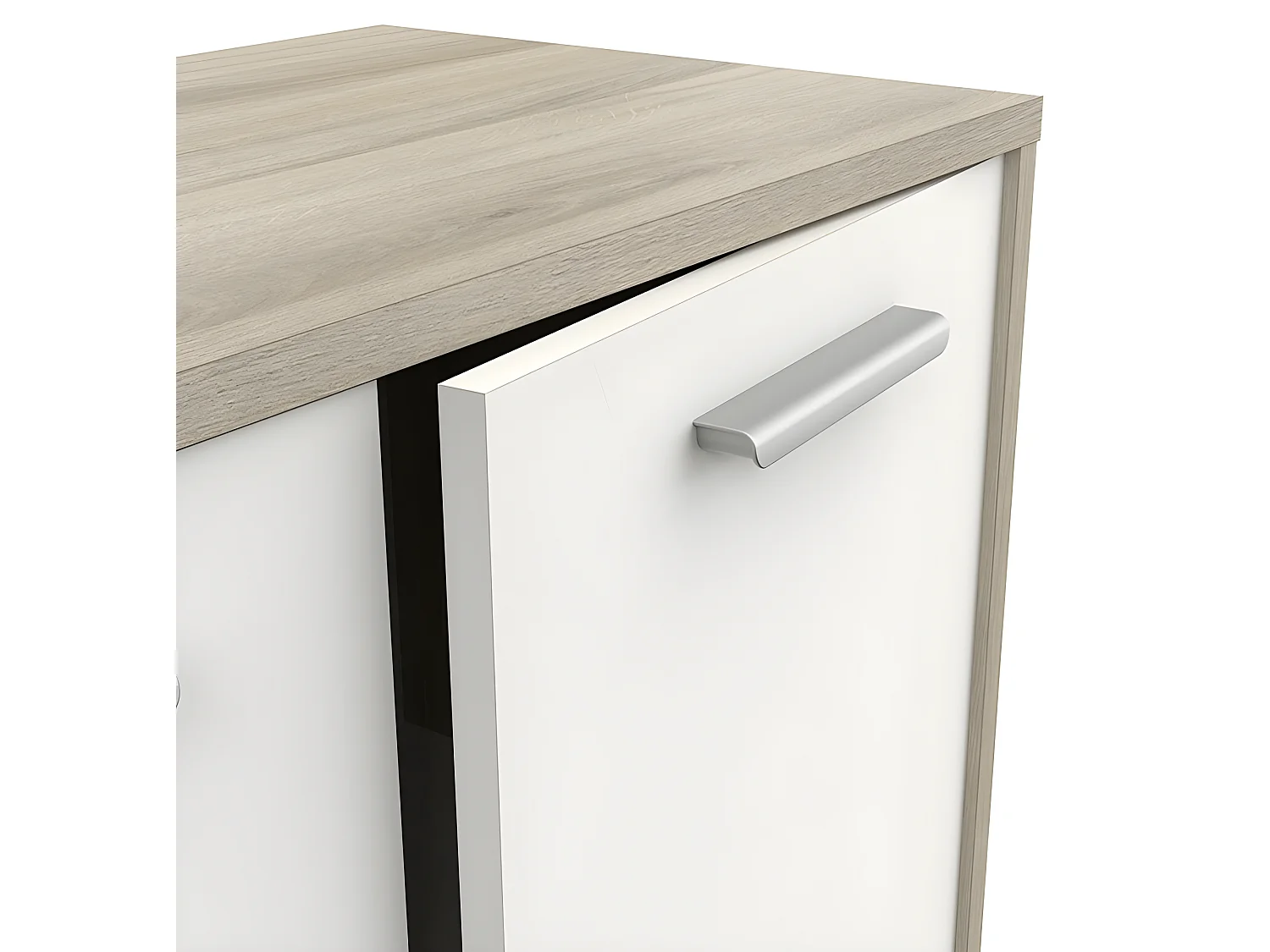 Buffet bas 2 portes 4 tiroirs Léo