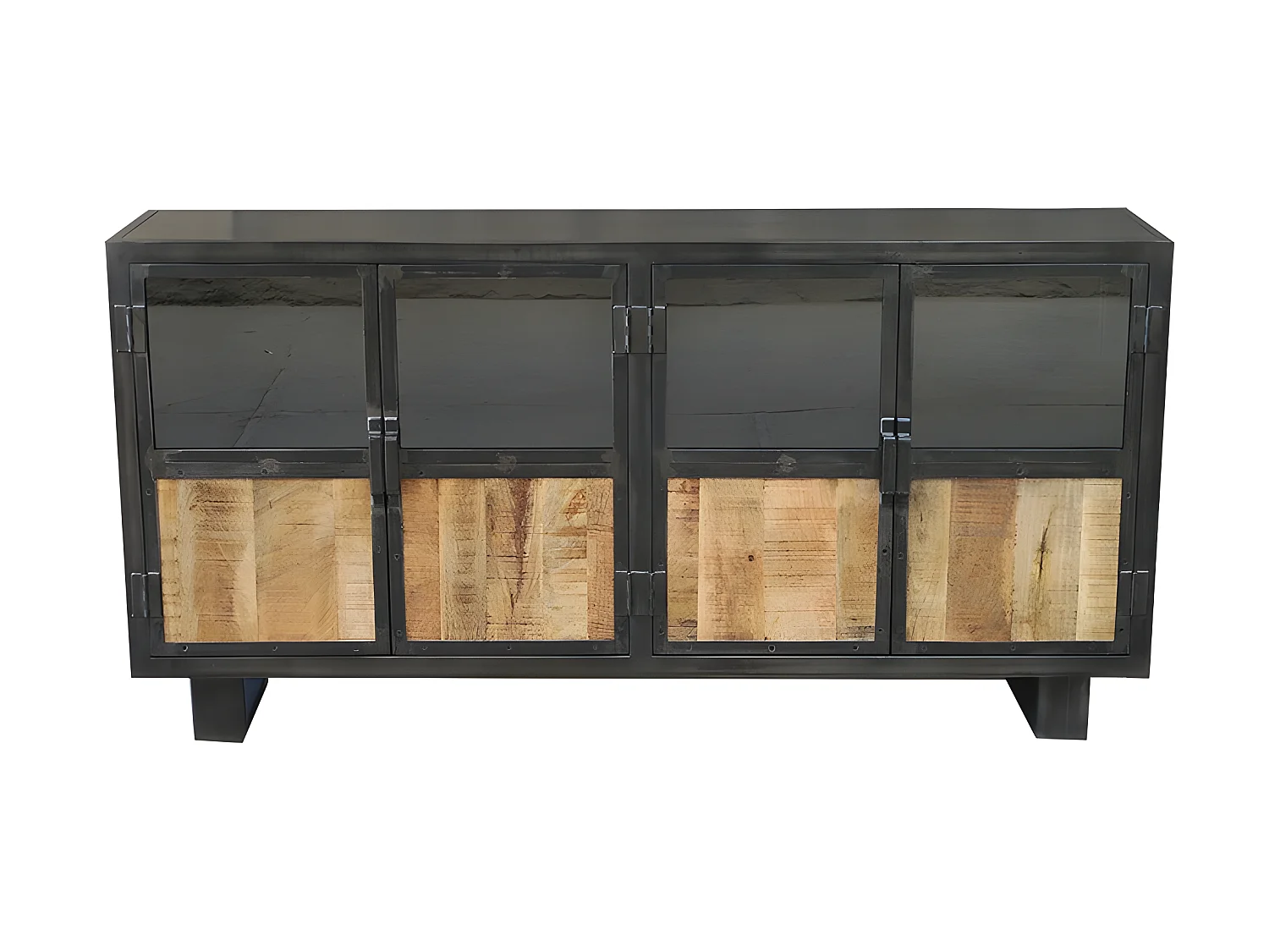 Buffet métal et bois Jodhpur 4 portes