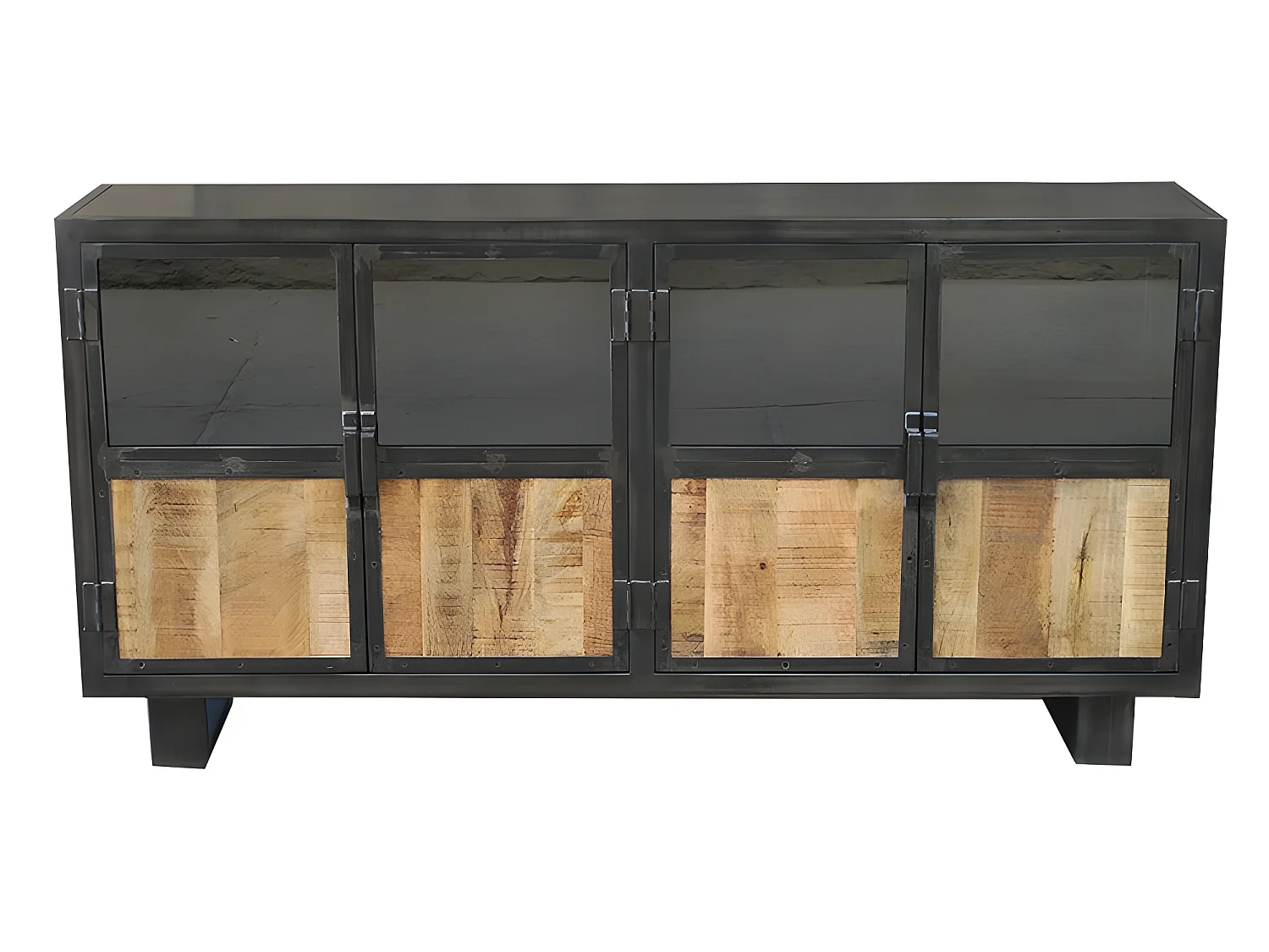 Buffet métal et bois Jodhpur 4 portes