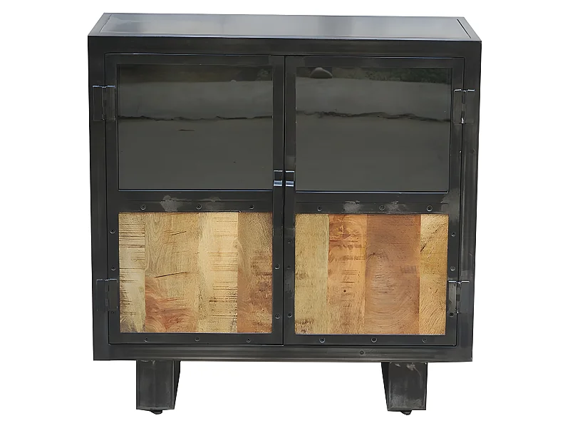 Buffet métal et bois Jodhpur 2 portes