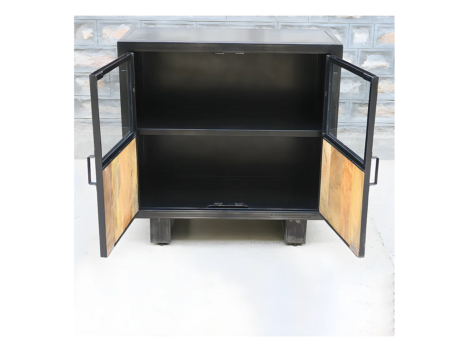 Buffet métal et bois Jodhpur 2 portes